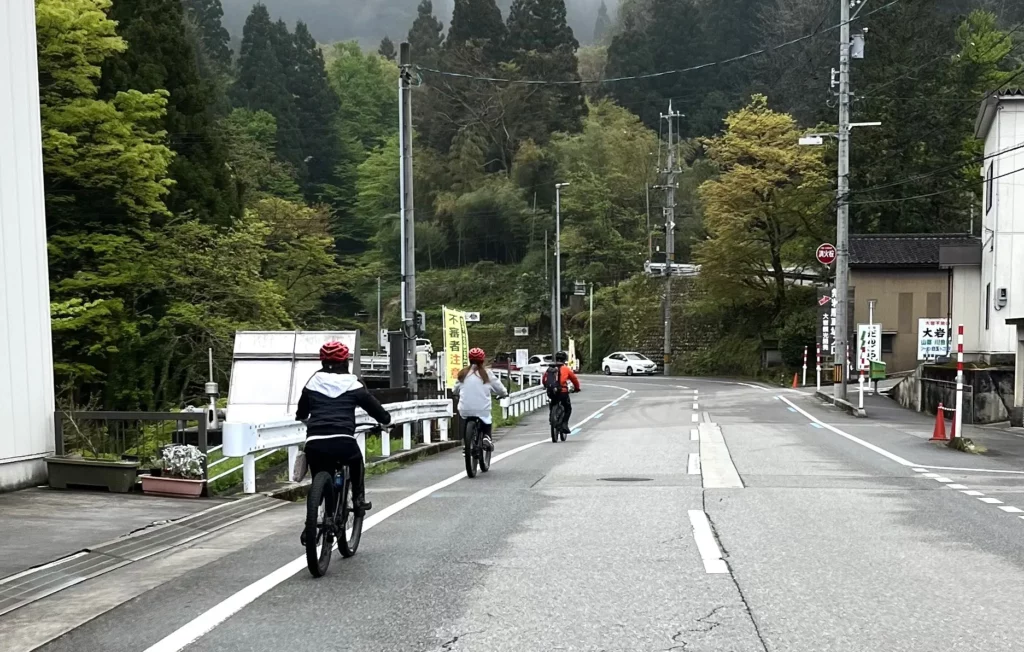 サイクリング中の様子